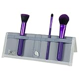Royal & Langnickel MODA Complexion Perfection Makeup Brush Flip Kit, Purple, 4 Piece