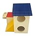 Alfie Pet by Petoga Couture - GARI Wood Hut for Small Animals like Dwarf Hamster and Mouse - Size: Large