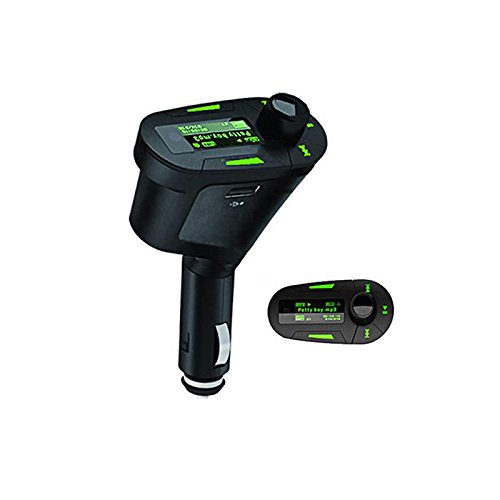 ZHUOTOP Car Kit Mp3 Player Wireless Fm Transmitter Modulator Usb Sd Mmc Lcd With Remote Sw-618 Get More Fun During Driving Green