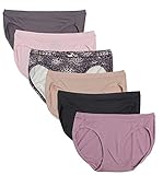 Hanes Premium Microfiber Bikini Briefs Panties For Women Tagless No Lines 5/S (Pant 4-8)  6 Pack