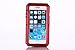 iPhone 6 case, Shockproof Dustproof Water Resistant iPhone 6S Case Aluminum Alloy Metal Gorilla Glass Cover CaseFor Apple iPhone 6 /iPhone 6S 4.7 inch-Red