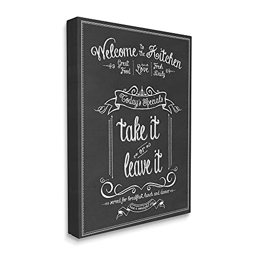 The Stupell Home Decor Collection Welcome to The Kitchen Chalkboard