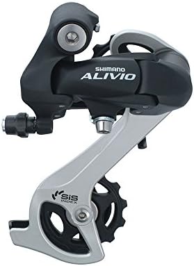 Shoptourismkit ALIVIO RD M410 7S 8S Speed MTB Bicycle Rear Derailleur Black & Silver