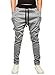 HEMOON Mens Jogging Pants Tracksuit Bottoms Training Running Trousers Grey XL