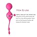 Utimi Vibrating Kegel Balls Ben Wa Ball Powerful C-spot Stimulator Silicone Koro Balls for Vaginal Shrinking Exercise