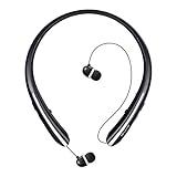 Maxelf Wireless Headphones, Retractable Earbuds Ultra Lightweight Sport Sweatproof Headset Noise Cancelling Stereo Earphones IPX4 Built-in Mic Earphones for IOS Android Windows Cell Phone