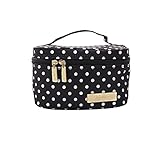 JuJuBe Be Ready Travel Make-Up/Cosmetic Bag, Legacy Collection - The Duchess - Black with White Polka Dots