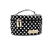 JuJuBe Be Ready Travel Make-Up/Cosmetic Bag, Legacy Collection - The Duchess - Black with White Polka Dots