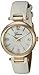 Geneva Women's GV/1014WMWT Gold-Tone and White Strap Watch