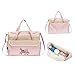 Animals Diaper Tote Bag 10pc, Pink Owls