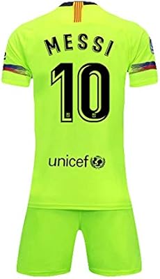 QIKHUK Conjunto de fútbol Barcelona Camiseta No. 10 Messi Ropa ...