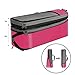6 Set Compression Packing Cubes Travel Expandable Packing Organizers(Fuchsia)