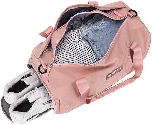 Small Sports Gym Bag for Women, Waterproof Weekender Travel Duffel Bag for Women & Men, Overnight Tote Carry On Bag with Shoes Compartment & Wet Pocket 1 Small Sports Gym Bag for Women, Waterproof Weekender Travel Duffel Bag for Women & Men, Overnight Tote Carry On Bag with Shoes Compartment & Wet Pocket