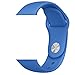 FanTEK Soft Silicone Sport Style Replacement iwatch Strap for Apple Wrist Watch 38mm Models - Small/Medium - Royal Blue