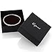 Caperci White Gold Plated Cubic zirconia Diamond Crossover Bangle Bracelets for Women, 7.25''