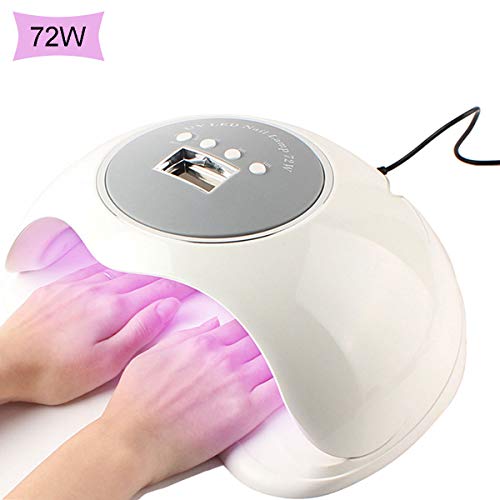 Professional Upgrade Design Nail Dryer 72W Big Space UV LED Nail Gel Polish Curing Lamp, with Fast Dryer Technology