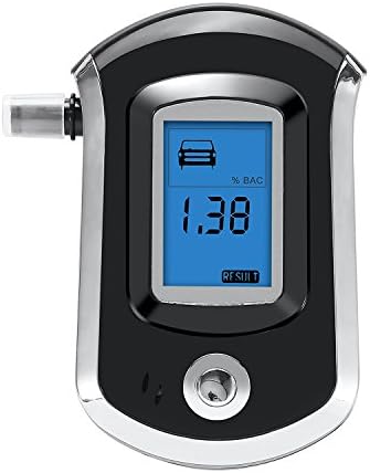 Professional Breathalyzer GDbow Portable Breath Alcohol Tester with LCD Display Digital Breath Alcohol Tester for Drivers