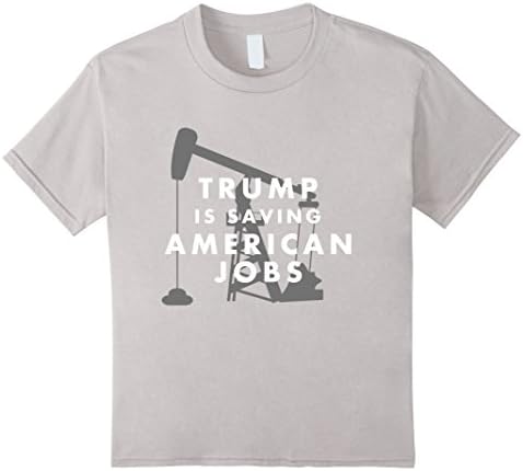 Kids Trump Is Saving American Jobs t-shirt 4 Silver