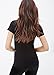 Darceil Women's Black Crewneck Short Sleeve Rock Band Print T Shirt Top