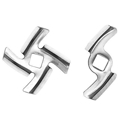 2-Pack Stainless Steel Food Meat Grinder Blade Knife Cutter for Food Chopper and Meat Grinder Machinery Parts - Thumbnail 7