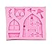 Cake Mould - TOOGOO(R)3D Fairy House Door Silicone Fondant Chocolate Cake Sugarcraft Mould Mold Tool