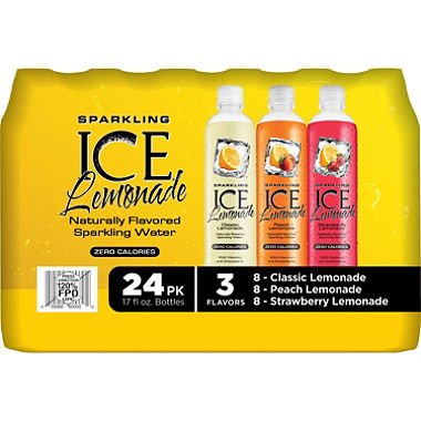 Sparkling ICE Sparkling Lemonade, Variety Pack (17 oz., 24 ct.) (pack of 2)