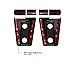 ICARS Black Door Hinge Covers for 4 Door 2007-2018 Jeep Wrangler JK JKU Rubicon, Sahara, Sport Models 4 Door Models Unlimited Accessories