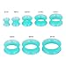 Oyaface 36 Pcs Soft Silicone Ear Gauges Kit Flesh Flexible Earring Tunnels Plugs Flared Earlets Stretchers Expander Piercing Jewelry, 1/2