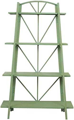 shelf Practical Flower Rack Retro Wrought Iron Four-Layer Decorative Frame Shop Display Shelves Rack Pot Stand Flower Rack Living room Decoration