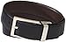 Calvin Klein Men's 35mm Reversible Feather Edge Belt And Stitch Matte With Shrunken Leather Harness And Engraved Logo