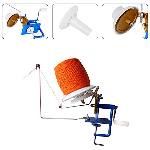 image for DONNGYZ Heavy Duty Handheld Large Metal Yarn Fiber Wool Iron Ball Wind
