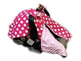 BayB Brand Car Seat Cover - Pink Polka Dot