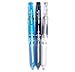 Pilot Hi-Tec-C Coleto 5 Color Multi Pen Body Component Clear Black, Clear Blue, Non Color Silver (Set of 3 Color)