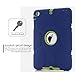 iPad Mini Case, iPad Mini 2 Case,iPad Mini 3 Case,TOPSKY [Robot Series] High Impact Defender Shockproof Case For iPad Mini/ iPad Mini 2/ iPad Mini 3, Navy Blue/Lemony Yellow