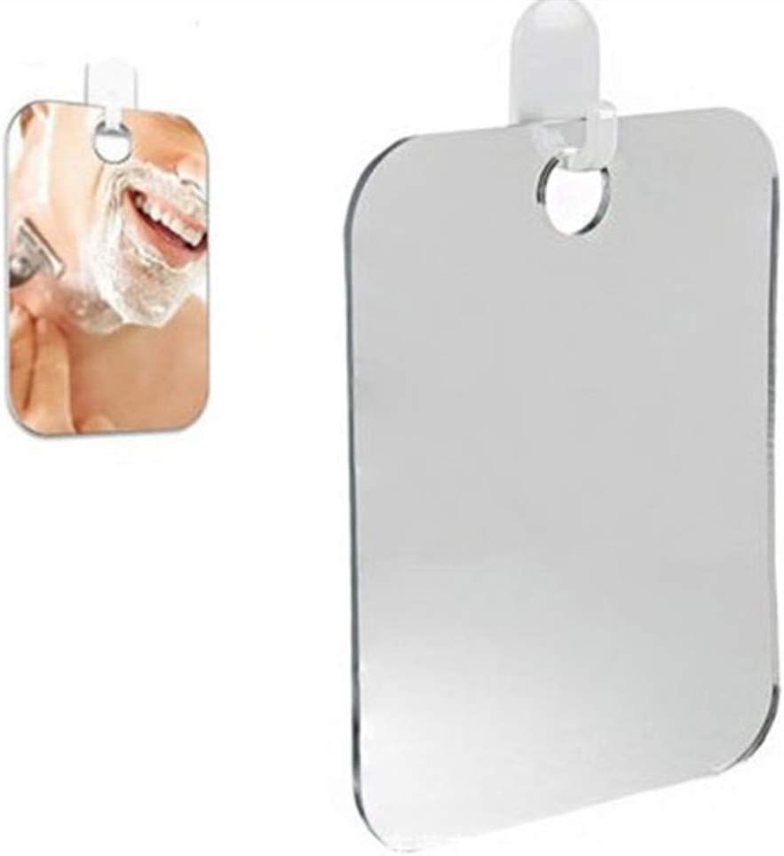 Gaddrt Acrylic Anti Fog Shower Mirror Bathroom Shave Well Fogless Shaving Mirror Great for Washroom Travel