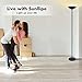 Floor Lamp - Torchiere Floor Lamp, 24W Dimmable Floor Lamp, 2160 Lumens, 3000K Warm White, Energy-saving, Metal Material, LED Floor lamp for Living Room, Standing Lamps for Bedrooms, Reading & Office
