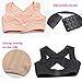 Compression Bra Support Body Shaper for Women Adjustable Posture Corrector X Strap Vest(Black, S)