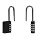 ONUEMP Combination Lock, 4 Digit Combination Padlock 2.5 Inch Hardened Steel Shackle, Black Long Shackle Padlock - 10000 Combinations, for School, Employee, Outdoor, Gym Locker, Case, Cabinet