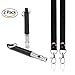 HiSayee Dog Whistle to Stop Barking, Adjustable Pitch Ultrasonic training tool Silent Bark Control for Dogs- Pack of 2 PCS Whistles with 2 Free Lanyard Strap