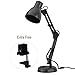 ToJane Metal Based Architect Desk Lamp Adjust Swing Arm with Extra Clip (Grey Finish)