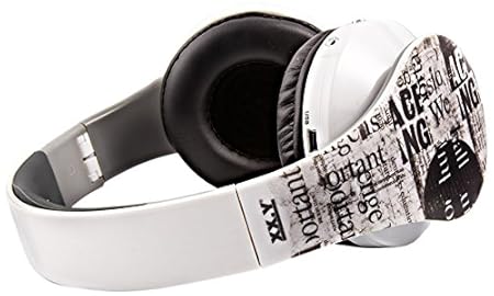 XX.Y® Stereo Kopfhörer mit integriertem MP3/4 Player modernes und dezentes Design, Lautstärkesteuerung Kabel weiß
