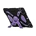 Ipad case, Afranker Ipad 2 case, Ipad 3 case, Ipad 4 Case Plastic Kid Proof Extreme Duty Dual Protective Back Cover with Kickstand Black/purple