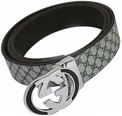 Men's Genuine Leather Retro Vintage Dress Belts For Jeans With Letter Buckle