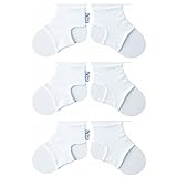 Sock Ons Clever Little Things That Keep Baby Socks On! 3 Pack, White