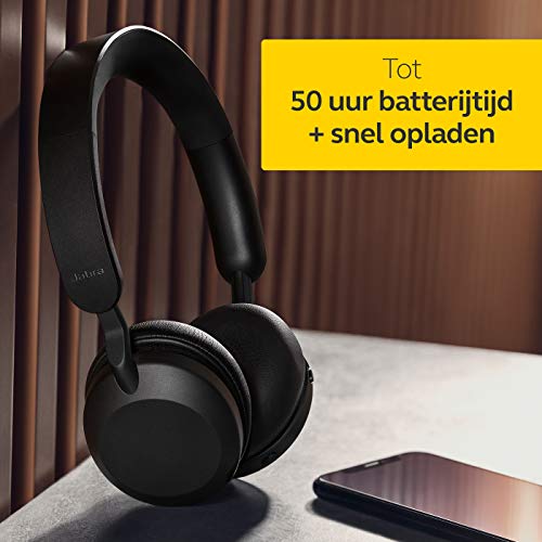 Jabra Elite 45h Draadloze Bluetooth Koptelefoon – Compact en Vouwbaar, Gaat 50 Uur Mee – Beltechnologie met 2 Microfoons… - Afbeelding 4