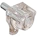 Slide-Co 242159 Small Shelf Support Peg, 1/8 in. Metal Stem, Clear Plastic Support (2 Pack)