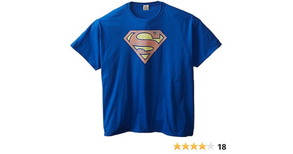 Big-Tall Retro Superman Logo T-Shirt 