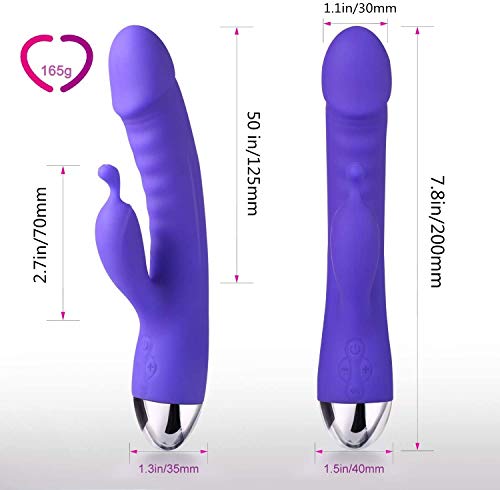 Massaggiatore-Elettrico-USB-Ricaricabile-10-Frequenze-Impermeabile-Viola