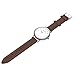 June & Ed Quartz Stainless Steel Men's Watch with Sapphire Crystal Dial Window - Silver