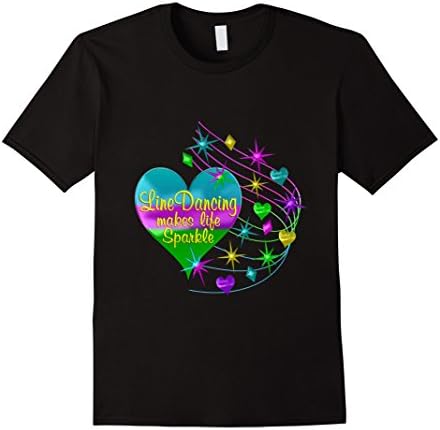 Mens Line Dancing Makes Life Sparkle 3XL Black